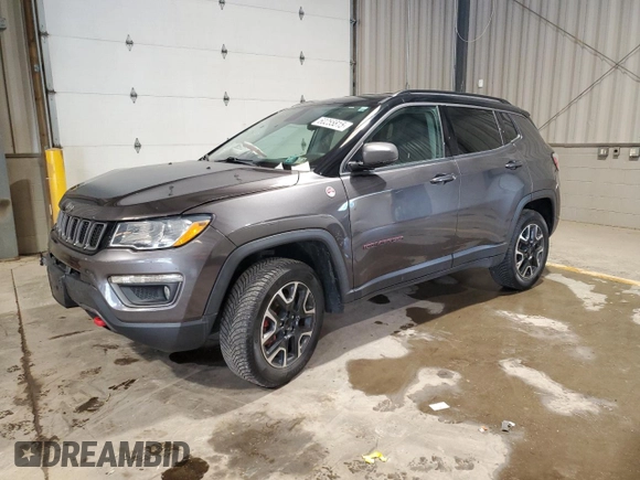 2020 Jeep Compass Trailhawk z VIN 3C4NJDDB1LT119074, wystawiony jako Copart lot #60255815 z przebiegiem 73 906 mil mil oraz Szkoda całkowita • Salvage title. Historia ofert i sprzedaży dostępna na DreamBid. Obrazek 1.
