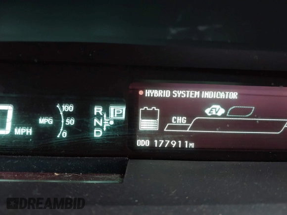 2012 Toyota Prius One with VIN JTDKN3DU9C5529639, listed as a IAAI auction lot 42075085 with 177,911 mi miles and . Bid and sale history available at carsss.com. Image 16.