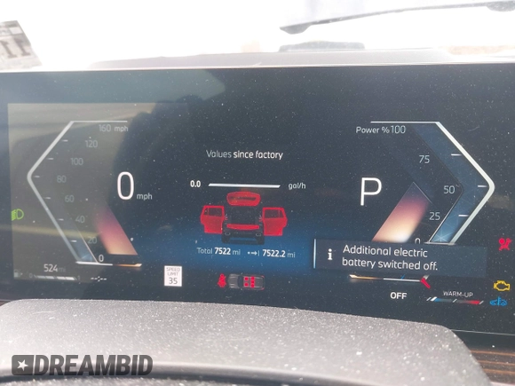 2025 BMW X7 xDrive40i z VIN 5UX23EM01S9Y67220, wystawiony jako IAAI lot #41722504 z przebiegiem 7 522 mil mil oraz . Historia ofert i sprzedaży dostępna na DreamBid. Obrazek 7.