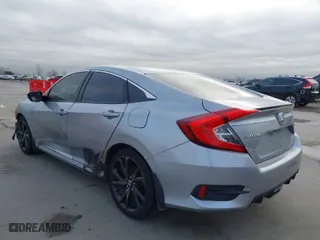 2019 Honda Civic Sedan Sport with VIN 19XFC2F8XKE015898, listed as a IAAI auction lot 41431062 with 108,071 mi miles. Bid and sale history available at carsss.com. Image 3.