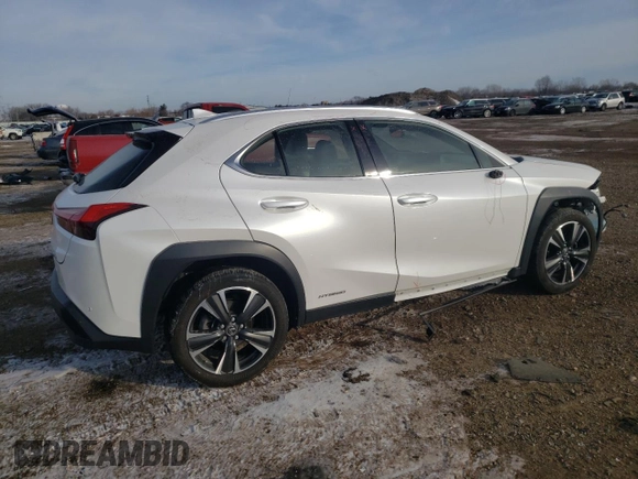 2020 Lexus UX with VIN JTHP9JBH5L2029448, listed as a Copart auction lot 72616172 with 21,874 mi miles. Bid and sale history available at carsss.com. Image 3.