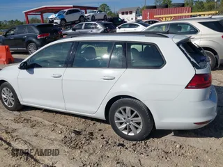 2017 Volkswagen Golf SportWagen S with VIN 3VWC17AU1HM506561, listed as a IAAI auction lot 41432944 with 58,215 mi miles. Bid and sale history available at carsss.com. Image 14.