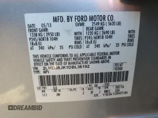 2013 Lincoln MKX z VIN 2LMDJ8JK1DBL36192, wystawiony jako Copart lot #56359355 z przebiegiem 132 913 mil mil oraz Szkoda całkowita • Salvage title. Historia ofert i sprzedaży dostępna na DreamBid. Obrazek 13.