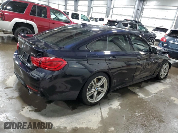 2019 BMW 4 Series 440i xDrive with VIN WBA4J7C52KBM76141, listed as a Copart auction lot 44150965 with 76,061 mi miles and Salvage Title. Bid and sale history available at carsss.com. Image 3.