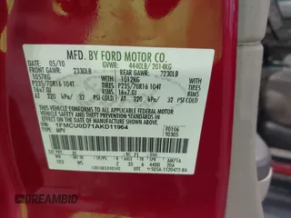 2010 Ford Escape XLT с VIN 1FMCU0D71AKD11964, выставлен на аукционе IAAI как лот 42185902 с пробегом 300 745 миль миль и . История ставок и продаж доступна на DreamBid. Изображение 9.