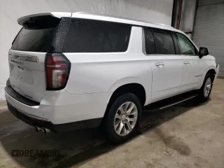 2022 Chevrolet Suburban Premier with VIN 1GNSKFKD5NR291546, listed as a Copart auction lot 51577074 with 47,656 mi miles and . Bid and sale history available at DreamBid. Image 3.