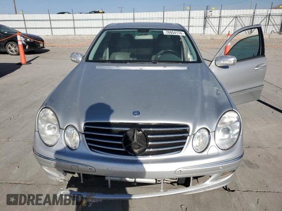2003 Mercedes-Benz E-Class 5.0L with VIN WDBUF70J53A184754, listed as a Copart auction lot 76954174 with 0 mi miles and Clean Title. Bid and sale history available at carsss.com. Image 5.