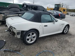 2001 BMW Z3 2.5i with VIN WBACN33411LM00256, listed as a Copart auction lot 78167644 with 87,027 mi miles and Salvage Title. Bid and sale history available at carsss.com. Image 3.