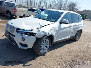 2016 BMW X3 xDrive28i with VIN 5UXWX9C5XG0D75116, listed as a IAAI auction lot 41902673 with 46,200 mi miles and . Bid and sale history available at DreamBid. Image 2.