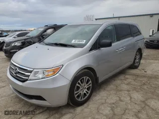 2013 Honda Odyssey EX with VIN 5FNRL5H48DB026839, listed as a Copart auction lot 46108005 with 131,034 mi miles and Salvage Title. Bid and sale history available at carsss.com. Image 1.
