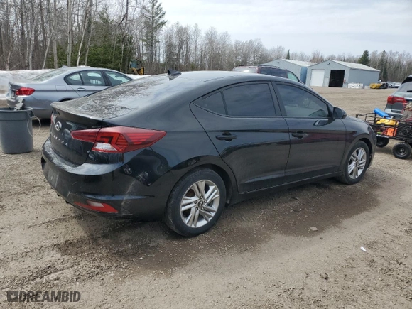 2019 Hyundai Elantra Preferred with VIN KMHD84LF4KU768282, listed as a Copart auction lot 52695345 with 114,602 mi miles and Clean Title. Bid and sale history available at carsss.com. Image 3.