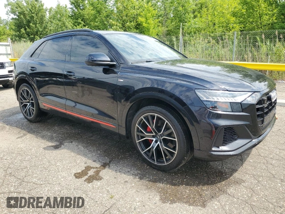 2019 Audi Q8 Prestige with VIN WA1FVAF13KD041309, listed as a Copart auction lot 63713185 with 85,420 mi miles and Clean title. Bid and sale history available at DreamBid. Image 4.