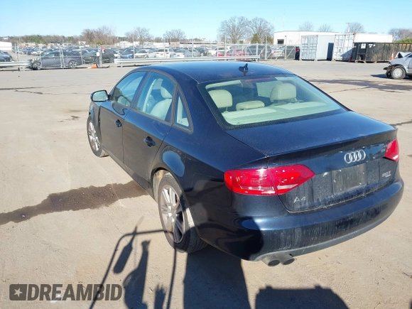 2011 Audi A4 2.0T Premium with VIN WAUBFAFLXBN016627, listed as a IAAI auction lot 41706038 with 115,926 mi miles. Bid and sale history available at carsss.com. Image 3.