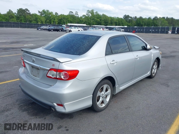 2013 Toyota Corolla L with VIN 5YFBU4EE7DP133536, listed as a IAAI auction lot 42067296 with 217,372 mi miles. Bid and sale history available at carsss.com. Image 4.