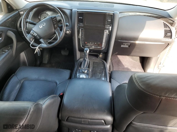 2021 Infiniti QX80 LUXE with VIN JN8AZ2AF3M9718690, listed as a Copart auction lot 43811315 with NaN miles and Salvage Title. Bid and sale history available at carsss.com. Image 8.