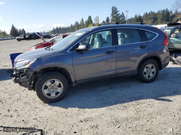 2016 Honda CR-V LX with VIN 2HKRM4H39GH713025, listed as a Copart auction lot 52900455 with 163,697 mi miles and Salvage Title. Bid and sale history available at carsss.com. Image 1.