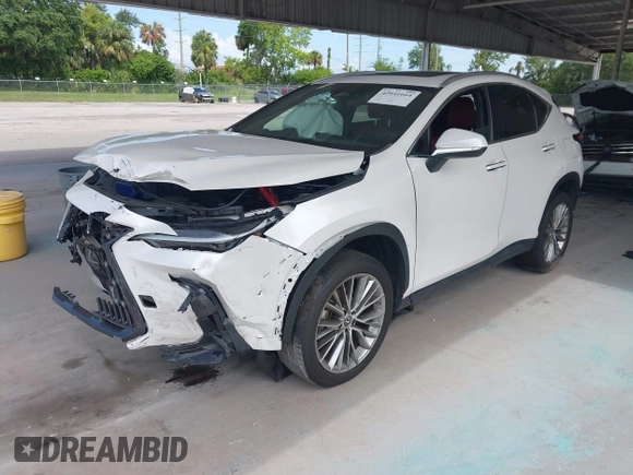 2023 Lexus NX 350h Premium z VIN 2T2GKCEZ2PC010333, wystawiony jako IAAI lot #42641664 z przebiegiem 35 369 mil mil oraz . Historia ofert i sprzedaży dostępna na DreamBid. Obrazek 2.
