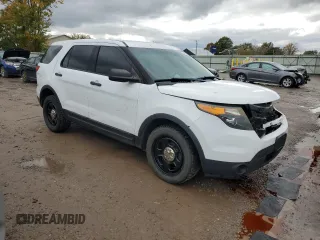 2014 Ford Utility Police Interceptor with VIN 1FM5K8AR4EGC61167, listed as a Copart auction lot 76573664 with 165,083 mi miles and Salvage Title. Bid and sale history available at carsss.com. Image 4.