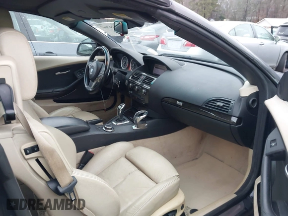 2008 BMW 6 Series 650i with VIN WBAEB53598CX63873, listed as a IAAI auction lot 41247667 with 283,230 mi miles. Bid and sale history available at carsss.com. Image 5.