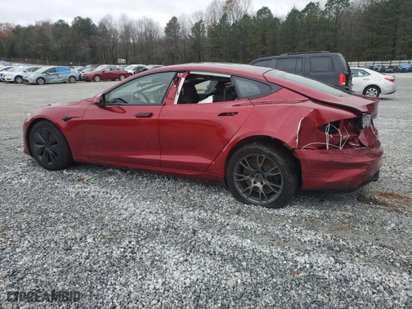 2024 Tesla Model S with VIN 5YJSA1E52RF540934, listed as a Copart auction lot 83840634 with 2,758 mi miles and Salvage Title. Bid and sale history available at carsss.com. Image 2.