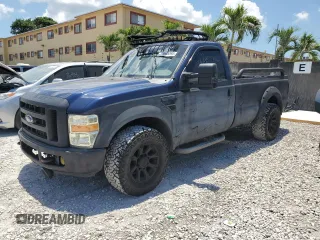 2008 Ford F-250 with VIN 1FDNF20528EA56592, listed as a Copart auction lot 58045595 with 156,228 mi miles and Clean title. Bid and sale history available at DreamBid. Image 1.