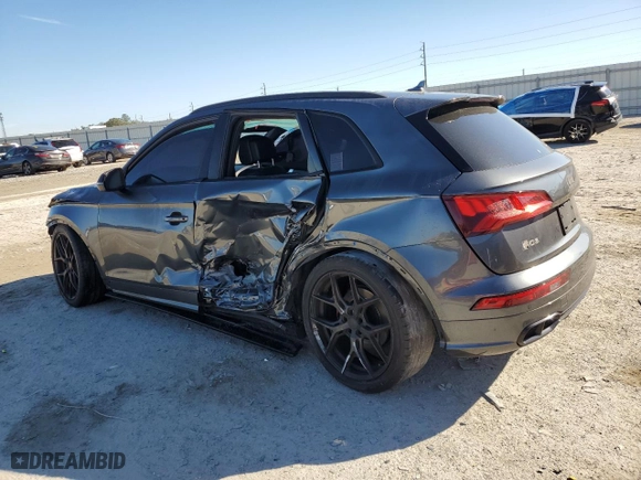 2019 Audi SQ5 Premium Plus with VIN WA1B4AFY0K2053783, listed as a Copart auction lot 45838195 with 0 mi miles and Non Repairable. Bid and sale history available at carsss.com. Image 2.