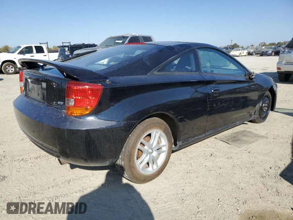 2000 Toyota Celica GT with VIN JTDDR32T9Y0006178, listed as a Copart auction lot 72778644 with 216,761 mi miles and Salvage Title. Bid and sale history available at carsss.com. Image 3.