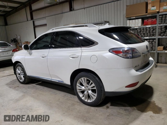 2010 Lexus RX 450h with VIN JTJBC1BA4A2003627, listed as a Copart auction lot 52583155 with 84,709 mi miles and Salvage title. Bid and sale history available at DreamBid. Image 2.