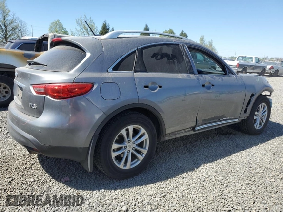 2012 Infiniti FX with VIN JN8AS1MW7CM154418, listed as a Copart auction lot 53384665 with 94,293 mi miles and Salvage title. Bid and sale history available at DreamBid. Image 3.