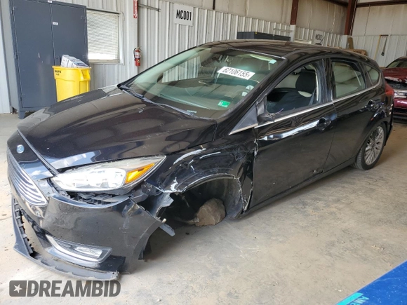 2018 Ford Focus Titanium with VIN 1FADP3N25JL242748, listed as a Copart auction lot 62106155 with 152,766 mi miles and Salvage title. Bid and sale history available at DreamBid. Image 1.