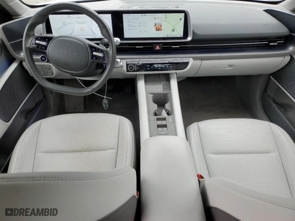 2023 Hyundai IONIQ 6 SEL with VIN KMHM34AC6PA022299, listed as a Copart auction lot 44591295 with NaN miles and Salvage Title. Bid and sale history available at carsss.com. Image 8.