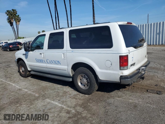 2000 Ford Excursion Special Serv z VIN 1FMNU40LXYEA64231, wystawiony jako Copart lot #50645995 z przebiegiem 218 047 mil mil oraz Czysty tytuł • Clean title. Historia ofert i sprzedaży dostępna na DreamBid. Obrazek 2.