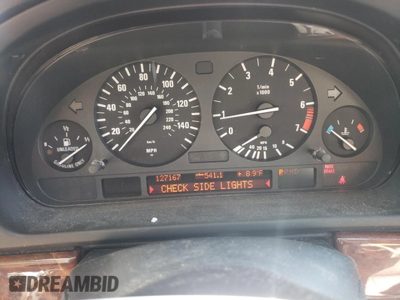 2002 BMW 5 Series 530iA with VIN WBADT634X2CH97515, listed as a Copart auction lot 73810334 with 127,167 mi miles and Salvage Title. Bid and sale history available at carsss.com. Image 9.