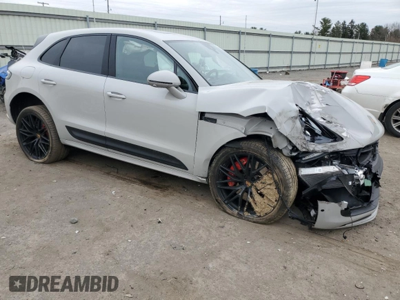 2023 Porsche Macan GTS with VIN WP1AF2A52PLB55150, listed as a Copart auction lot 47746014 with 6,786 mi miles and Salvage title. Bid and sale history available at DreamBid. Image 4.
