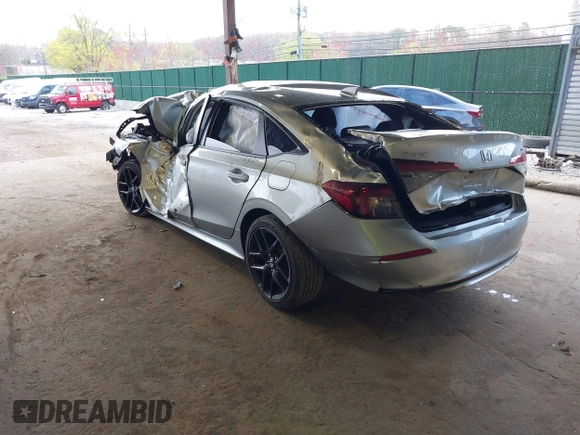 2025 Honda Civic Sport with VIN 2HGFE2F58SH541405, listed as a IAAI auction lot 42057054 with 5,000 mi miles and . Bid and sale history available at DreamBid. Image 3.