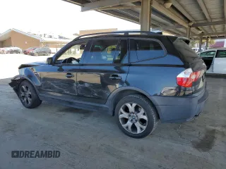 2005 BMW X3 3.0i z VIN WBXPA93435WD11740, wystawiony jako Copart lot #52363245 z przebiegiem 186 596 mil mil oraz Szkoda całkowita • Salvage title. Historia ofert i sprzedaży dostępna na DreamBid. Obrazek 2.