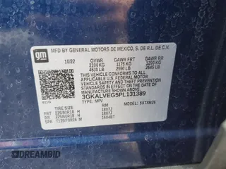 2023 GMC Terrain SLT с VIN 3GKALVEG5PL131389, выставлен на аукционе Copart как лот 60716765 с пробегом 24 818 миль миль и Списание • Salvage title. История ставок и продаж доступна на DreamBid. Изображение 13.