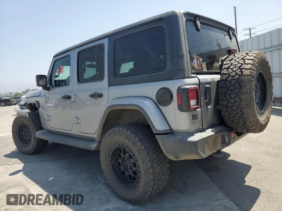 2021 Jeep Wrangler Unlimited Sahara with VIN 1C4HJXEN3MW592171, listed as a Copart auction lot 62216705 with 85,257 mi miles and Salvage title. Bid and sale history available at DreamBid. Image 2.
