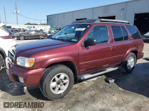 2002 Nissan Pathfinder SE z VIN JN8DR09Y02W719639, wystawiony jako Copart lot #53619955 z przebiegiem 117 174 mil mil oraz Szkoda całkowita • Salvage title. Historia ofert i sprzedaży dostępna na DreamBid. Obrazek 1.