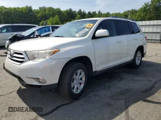 2012 Toyota Highlander with VIN 5TDBK3EH8CS096979, listed as a Copart auction lot 60802085 with 126,114 mi miles and Salvage title. Bid and sale history available at DreamBid. Image 1.