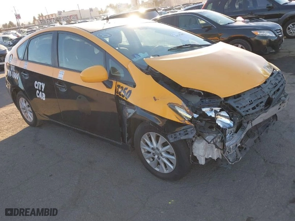 2014 Toyota Prius Plug-In with VIN JTDKN3DP6E3054041, listed as a IAAI auction lot 41143461 with 348,162 mi miles. Bid and sale history available at carsss.com. Image 1.