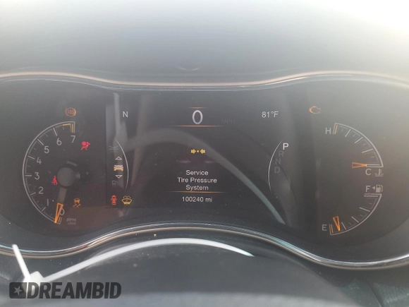 2016 Jeep Grand Cherokee Laredo with VIN 1C4RJFAG3GC343462, listed as a Copart auction lot 56986475 with 100,240 mi miles and Salvage title. Bid and sale history available at DreamBid. Image 9.