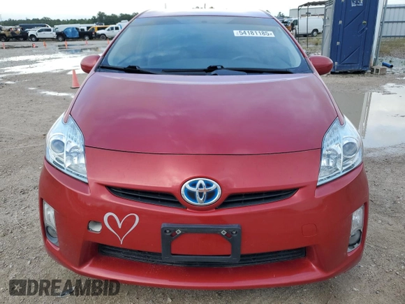 2011 Toyota Prius I with VIN JTDKN3DU8B5351267, listed as a Copart auction lot 54181185 with 126,289 mi miles and Salvage Title. Bid and sale history available at carsss.com. Image 5.