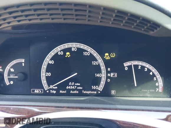 2013 Mercedes-Benz S 550 with VIN WDDNG9EB3DA499477, listed as a IAAI auction lot 41590018 with 64,547 mi miles and . Bid and sale history available at DreamBid. Image 7.
