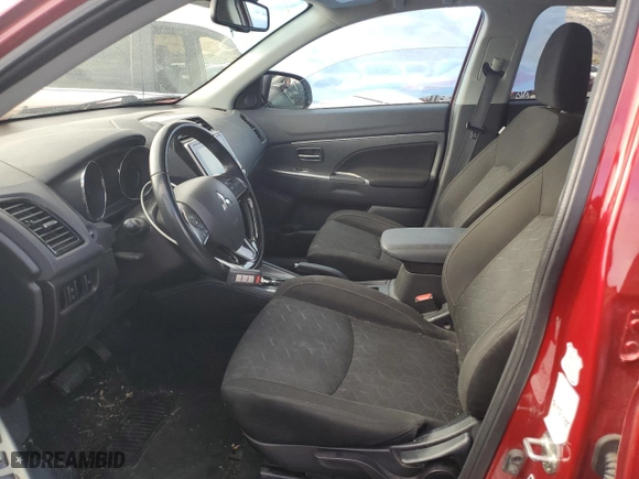 2021 Mitsubishi Outlander Sport ES with VIN JA4ARUAU0MU023595, listed as a Copart auction lot 77623084 with 77,556 mi miles and Salvage Title. Bid and sale history available at carsss.com. Image 7.