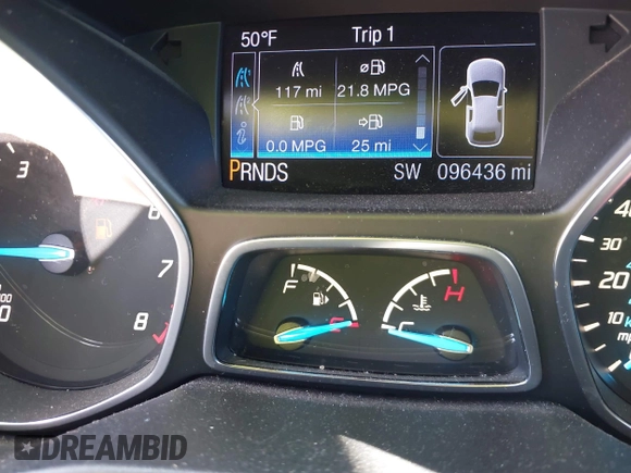 2013 Ford Escape SEL with VIN 1FMCU0HX0DUC07372, listed as a IAAI auction lot 41740884 with 96,436 mi miles and . Bid and sale history available at DreamBid. Image 7.