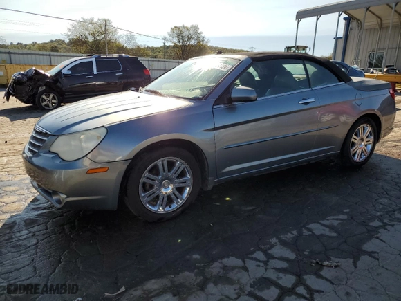 2008 Chrysler Sebring Limited with VIN 1C3LC65M98N193724, listed as a Copart auction lot 75231124 with 186,389 mi miles and Salvage Title. Bid and sale history available at carsss.com. Image 1.