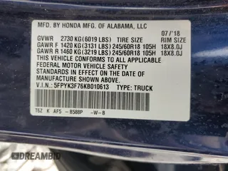 2019 Honda Ridgeline RTL-E with VIN 5FPYK3F76KB010613, listed as a Copart auction lot 60401125 with 90,492 mi miles and Salvage title. Bid and sale history available at DreamBid. Image 12.