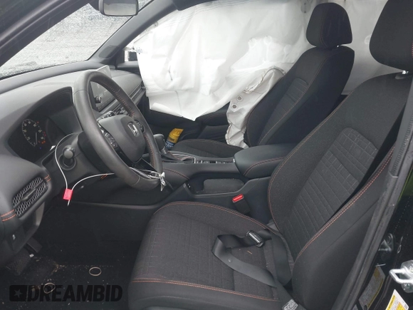 2024 Honda HR-V Sport with VIN 3CZRZ1H57RM750003, listed as a IAAI auction lot 42197380 with 17,163 mi miles and . Bid and sale history available at DreamBid. Image 5.
