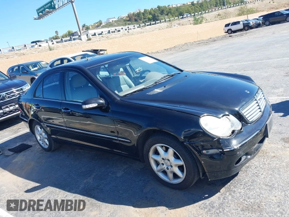 2001 Mercedes-Benz C 320 with VIN WDBRF64J61F056467, listed as a IAAI auction lot 41642611 with 144,008 mi miles and . Bid and sale history available at DreamBid. Image 1.